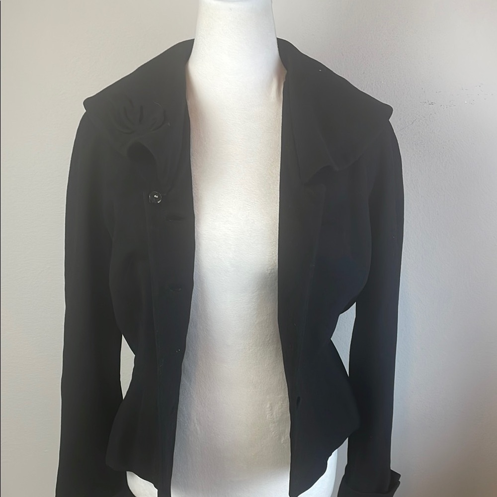 Vintage 50s Betty Rose Black Women's Wool Jacket